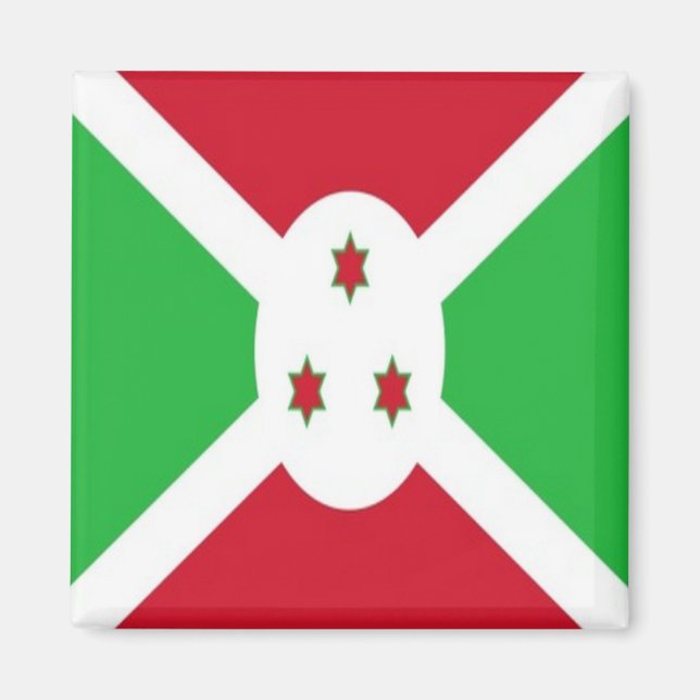 Imã zBI001 BURUNDI FLAG, África, Fridge (Frente)
