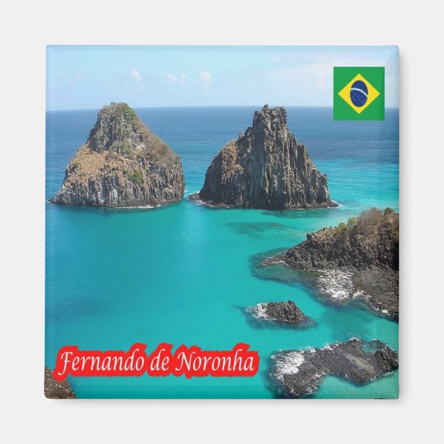 Imã zBR038 FERNANDO DE NORONHA, Brasil, frigorífico (Frente)
