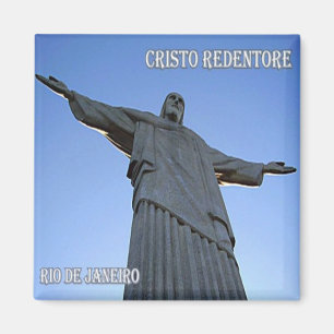 Imã zBR039 RIO DE JANEIRO, Cristo o Redeemer, Fridge