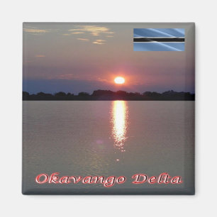 Imã zBW006 OKAVANGO DELTA Sunset, BOTSWANA, Fridge