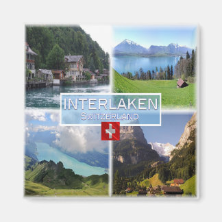 Imã zCH051 INTERLAKEN Lake Thun Thunerse Swiss, frigor