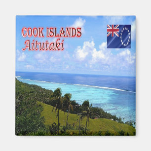 Imã zCK005 AITUTAKI, Ilhas Cook, Oceânia, frigorífico