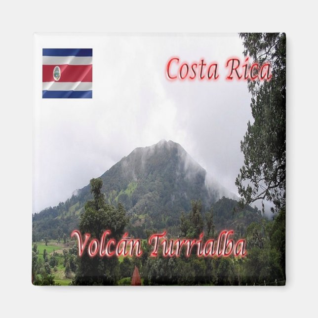 Imã zCR005 COSTA RICA, Volcan Turrialba, Fridge (Frente)