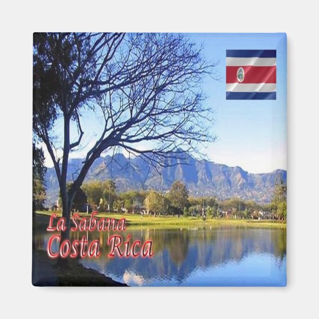 Imã zCR013 COSTA RICA, La Sabana, América, Fridge (Frente)