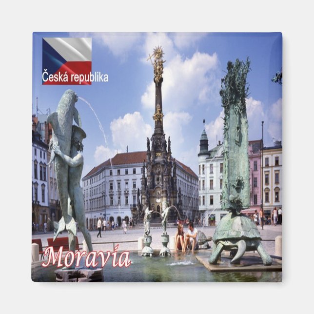 Imã zCZ014 MORAVIA República Checa, frigorífico (Frente)