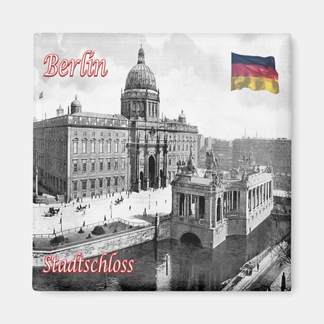 Imã zDE071 cidade de BERLIN ​ Palace Alemanha, Fridge (Frente)