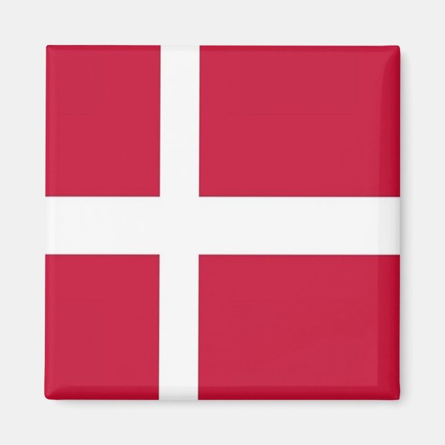 Imã zDK001 DANISH FLAG, Dinamarca, Fridge (Frente)