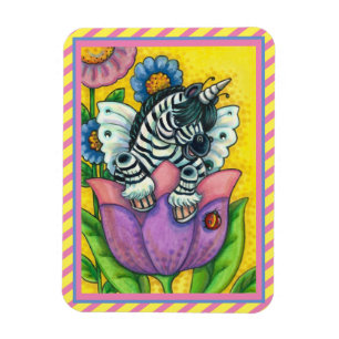 Ímã ZEBO WHIMSYNICKER, ZEBRA UNICORN Fantasy