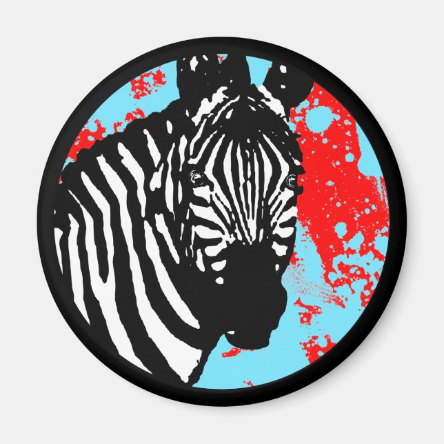 Imã zebra. (Frente)