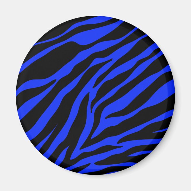 Imã zebra azul (Frente)