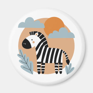 Imã Zebra Caprichosa com Influência Escandinava