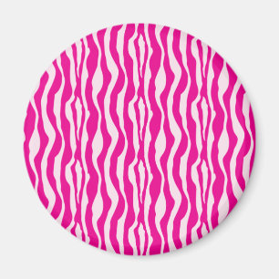 Imã Zebra cor-de-rosa