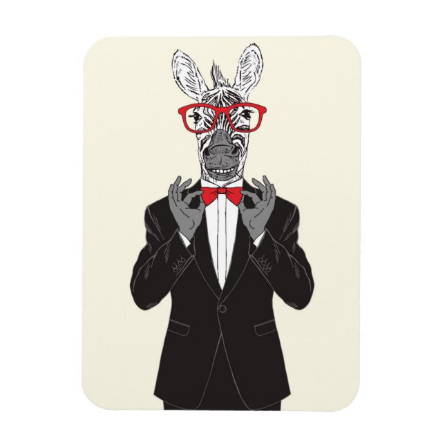 Ímã Zebra Gentleman (Vertical)