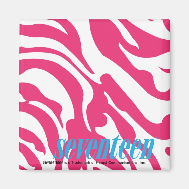 Imã Zebra Magenta (Frente)