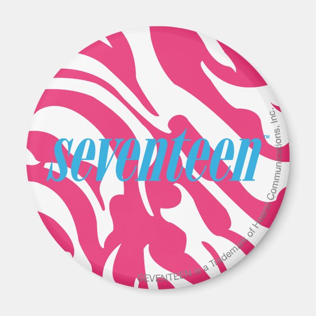Imã Zebra Magenta (Frente)