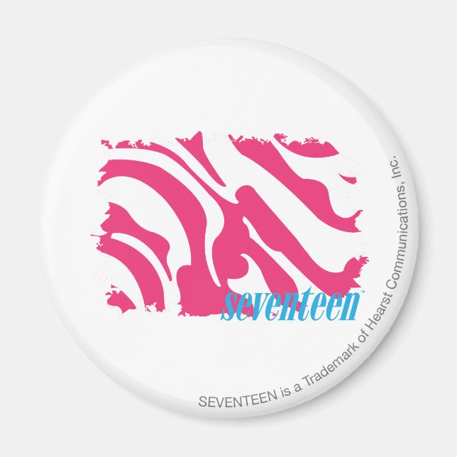 Imã Zebra Magenta 3 (Frente)