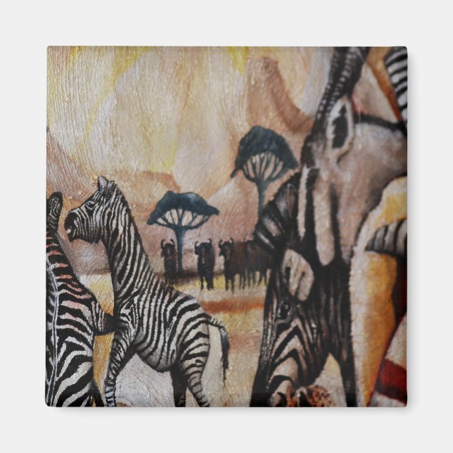 Imã Zebra Mural (Frente)