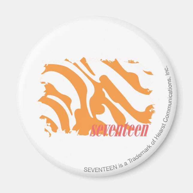 Imã Zebra Orange 4 (Frente)