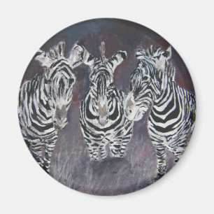 Imã zebra-pintura