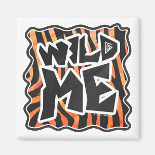 Imã Zebra Preta e Laranja