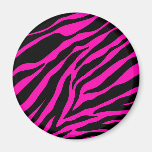 Imã zebra rosa