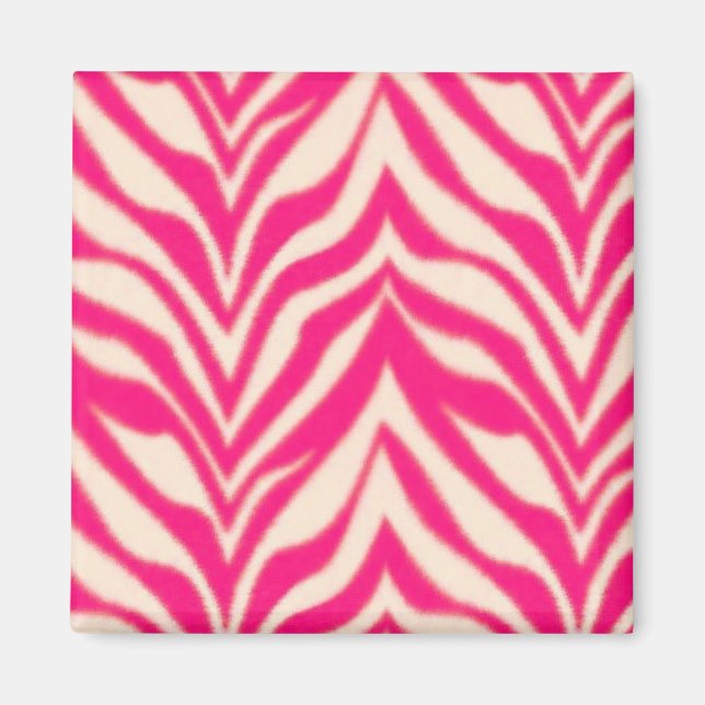 Imã Zebra Rosa (Frente)