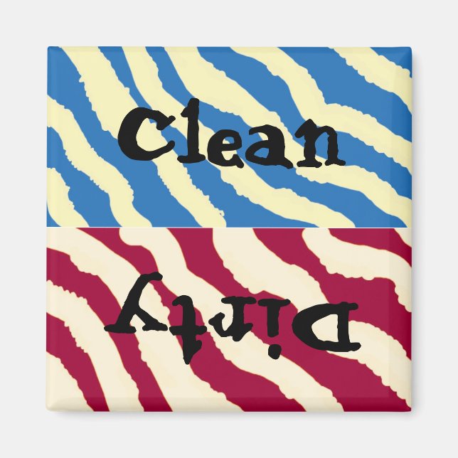 Imã Zebra Stripes Limpas e Sujas (Frente)