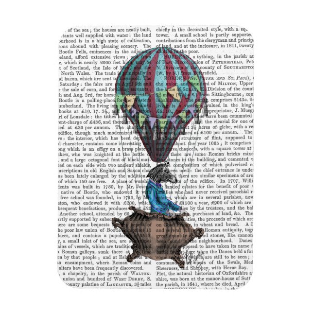 Ímã Zebra voadora (Vertical)