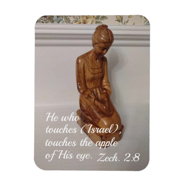 Ímã Zechariah 2:8 Aquele que toca Israel, toca a (Vertical)