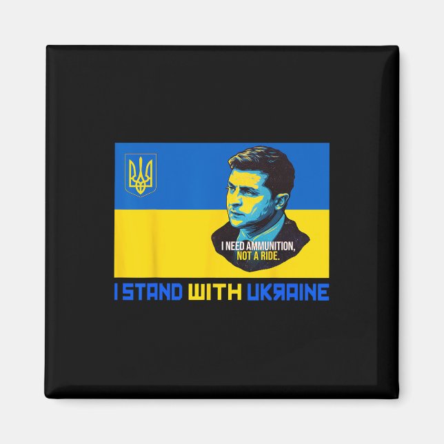 Imã Zelensky Eu Preciso de Munição Apoie a Ucrânia Eu  (Frente)