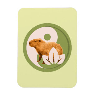 Ímã Zen Capybara Yin Yang