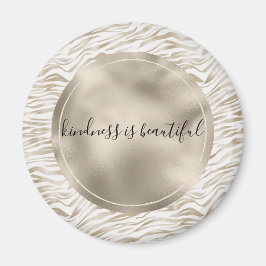 Imã Zen Cream White Ccoa Castanho Zebra