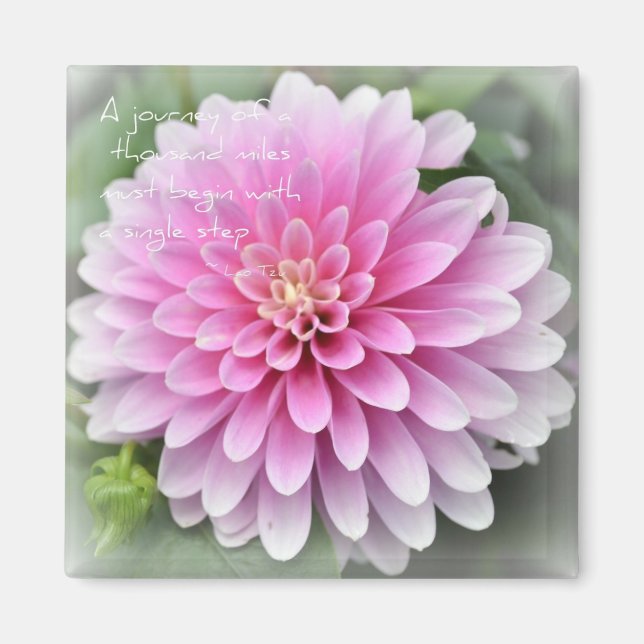 Imã Zen de Simplicity Dahlia Magnet (Frente)