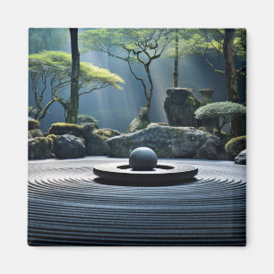 Imã Zen Garden Tranquil Natureza Pacífica