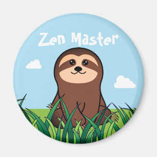 Imã "Zen Master" kawaii Sloth