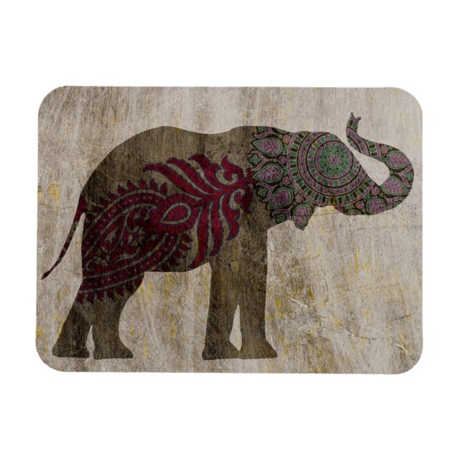 Ímã Zen Tribal Elephant (Horizontal)