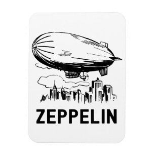 Ímã Zeppelin Retro Vintage - Esboço de Dirigível