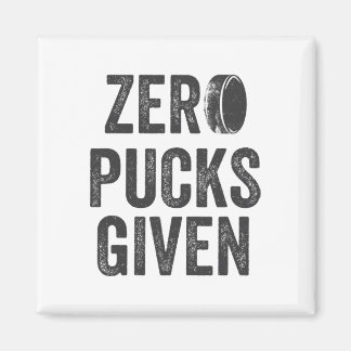 Imã Zero Pucks Dado Sarcástico Adulto Hockey Masculino