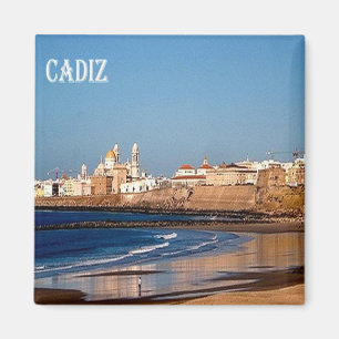 Imã zES050 CADIZ panorama, Espanha, geladeira