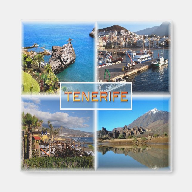 Imã zES108 TENERIFE, LOS GIGANTOS, PAPAIS NOEIS CRUZ,  (Frente)