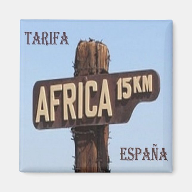 Imã zES134 TARIFA 15,oo kms África, Espanha, geladeira (Frente)