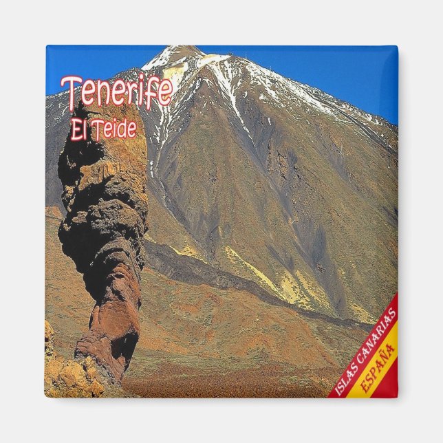Imã zES136 EL TEIDE Tenerife, Espanha, Fridge (Frente)