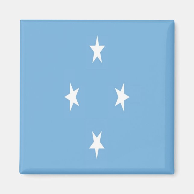 Imã zFM001 MICRONESIA FLAG, Oceânia, frigorífico (Frente)