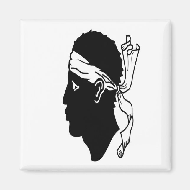 Imã zFR003 FLAG Corsican, Corsica, Fridge (Frente)