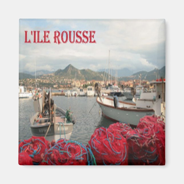 Imã zFR114 L'ILE ROUSSE Córsega, frigorífico (Frente)