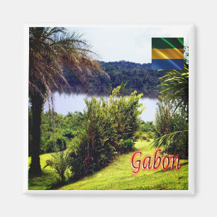 Imã zGA004 GABON, KANGO LAKE, África, frigorífico