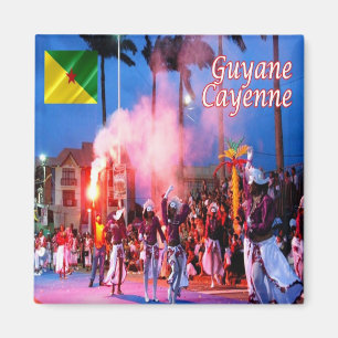 Imã zGF003 CAYENNE, Guiana Francesa, Carnaval, Cordilh