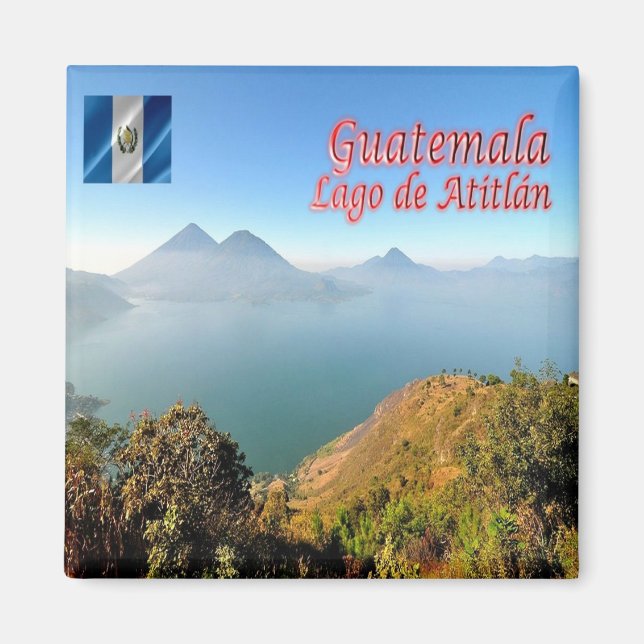 Imã zGT019 GUATEMALA, Lago Atitlan, América, frigorífi (Frente)