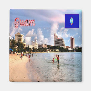 Imã ZGU008 GUAM, praia TUMON, Oceânia, frigorífico