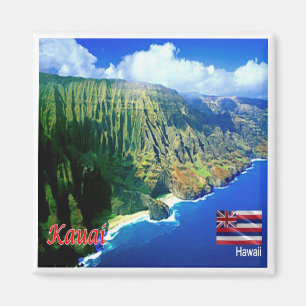 Imã zHI006 KAUAI, HAWAII, Vista aérea, Oceânia, frigor